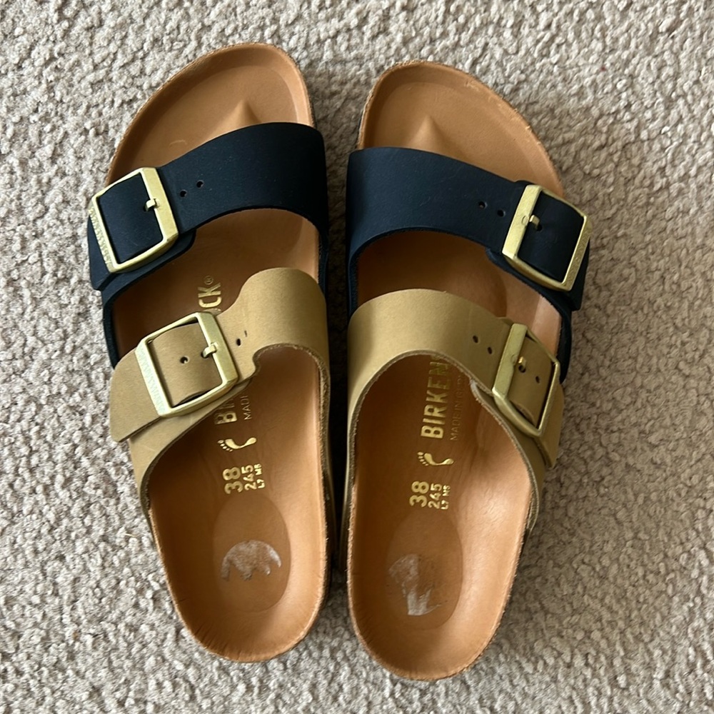 Brand new Birkenstocks. Just bought and too small for me.